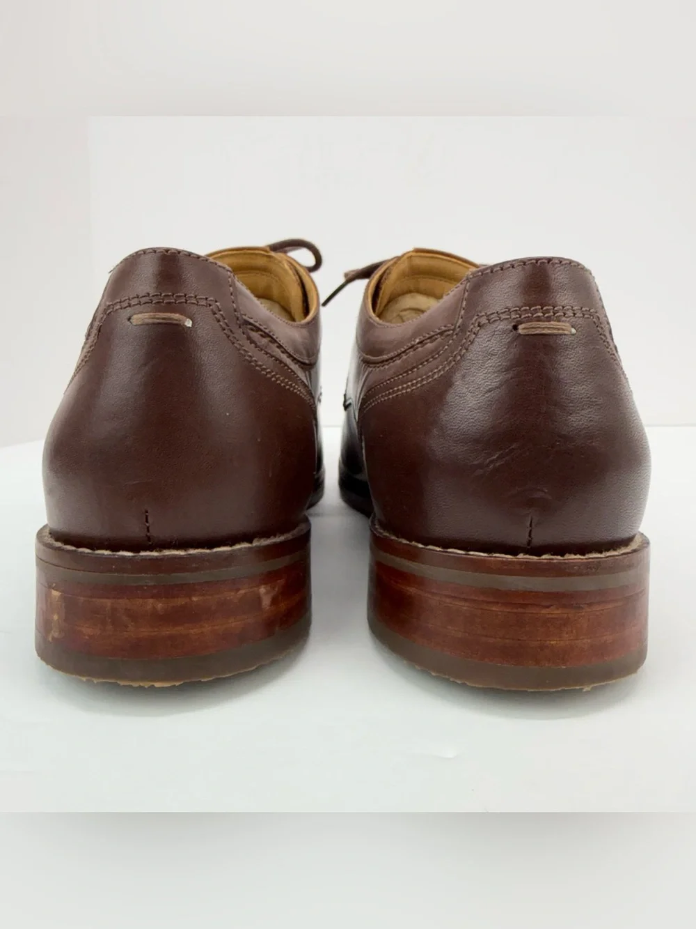 Johnston & Murphy size 11 Men’s Brown Leather Lace Up Derby Dress Shoes